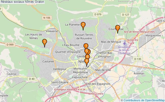 plan Réseaux sociaux Nîmes Associations réseaux sociaux Nîmes : 13 associations