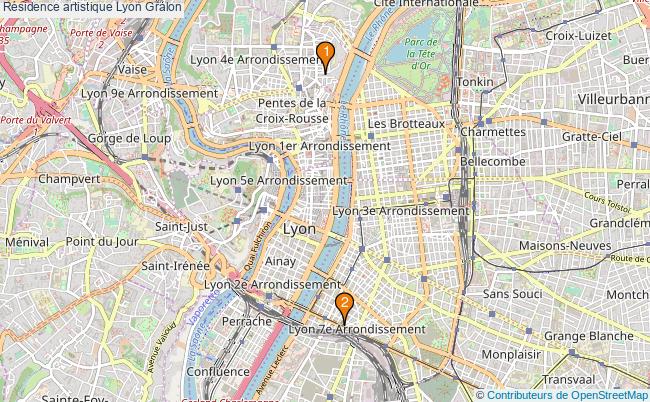 plan Résidence artistique Lyon Associations résidence artistique Lyon : 3 associations
