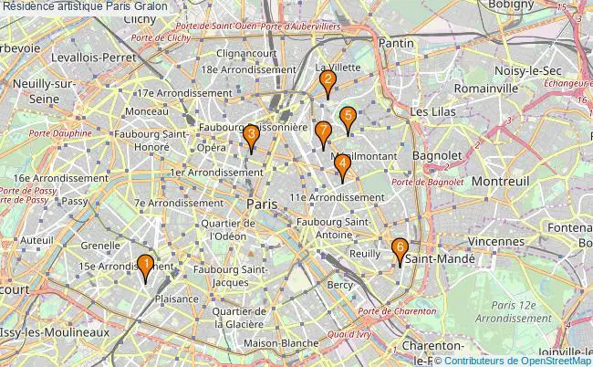 plan Résidence artistique Paris Associations résidence artistique Paris : 9 associations