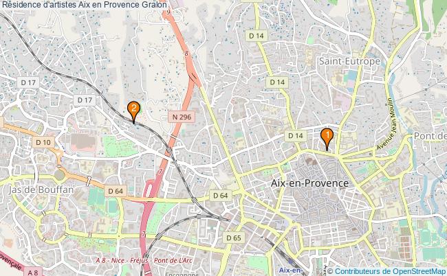 plan Résidence d'artistes Aix en Provence Associations résidence d'artistes Aix en Provence : 3 associations