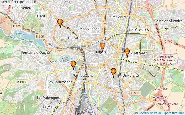 plan Residents Dijon Associations residents Dijon : 5 associations