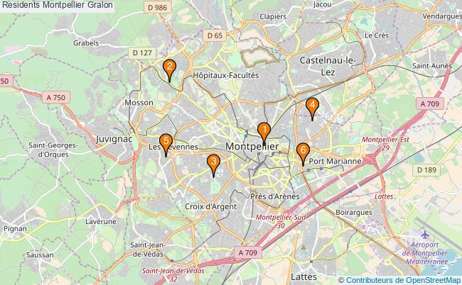 plan Residents Montpellier Associations residents Montpellier : 7 associations