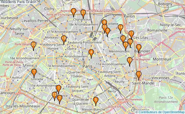 plan Residents Paris Associations residents Paris : 39 associations