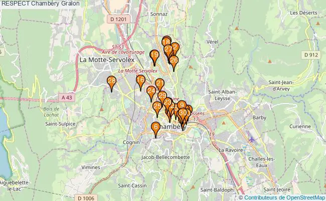plan RESPECT Chambéry Associations RESPECT Chambéry : 63 associations
