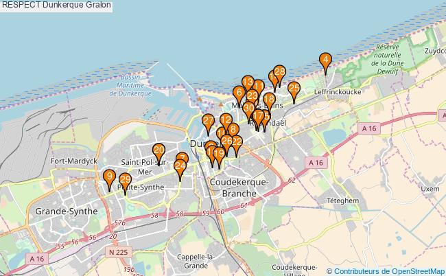 plan RESPECT Dunkerque Associations RESPECT Dunkerque : 56 associations