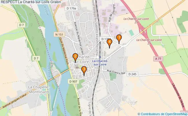 plan RESPECT La Charité-sur-Loire Associations RESPECT La Charité-sur-Loire : 5 associations