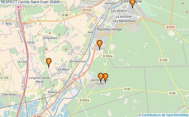 plan RESPECT Lacroix-Saint-Ouen Associations RESPECT Lacroix-Saint-Ouen : 5 associations