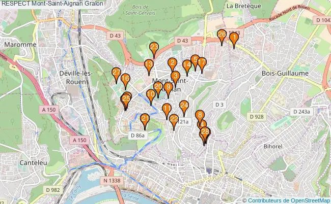 plan RESPECT Mont-Saint-Aignan Associations RESPECT Mont-Saint-Aignan : 26 associations