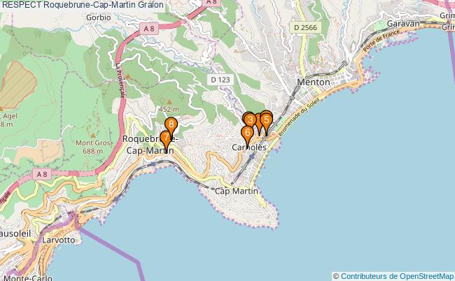 plan RESPECT Roquebrune-Cap-Martin Associations RESPECT Roquebrune-Cap-Martin : 10 associations