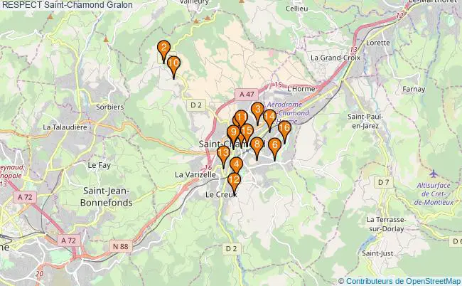 plan RESPECT Saint-Chamond Associations RESPECT Saint-Chamond : 16 associations