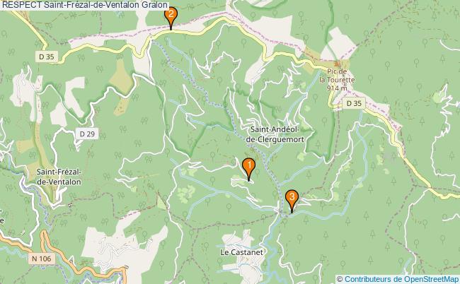 plan RESPECT Saint-Frézal-de-Ventalon Associations RESPECT Saint-Frézal-de-Ventalon : 3 associations
