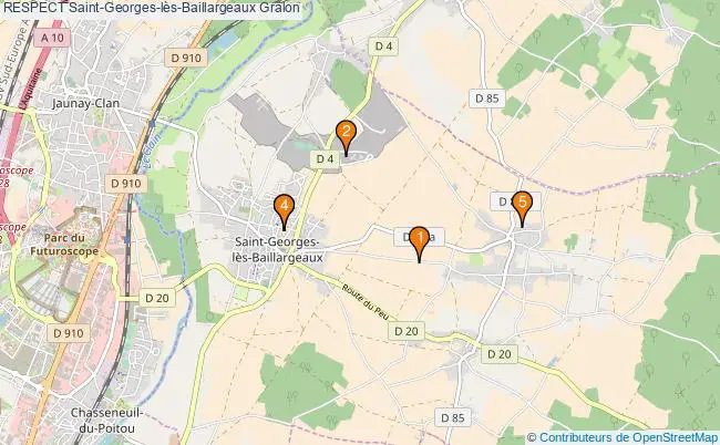 plan RESPECT Saint-Georges-lès-Baillargeaux Associations RESPECT Saint-Georges-lès-Baillargeaux : 5 associations