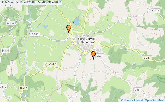 plan RESPECT Saint-Gervais-d'Auvergne Associations RESPECT Saint-Gervais-d'Auvergne : 4 associations