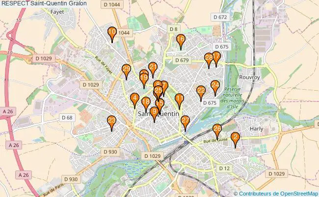 plan RESPECT Saint-Quentin Associations RESPECT Saint-Quentin : 31 associations
