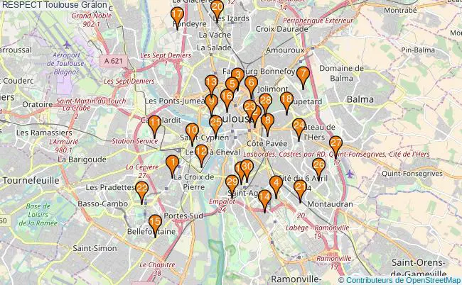 plan RESPECT Toulouse Associations RESPECT Toulouse : 485 associations