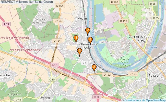 plan RESPECT Villennes-sur-Seine Associations RESPECT Villennes-sur-Seine : 7 associations