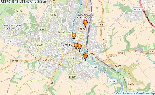 plan RESPONSABILITE Auxerre Associations RESPONSABILITE Auxerre : 6 associations
