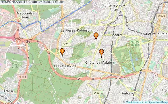 plan RESPONSABILITE Châtenay-Malabry Associations RESPONSABILITE Châtenay-Malabry : 6 associations