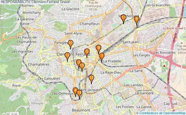plan RESPONSABILITE Clermont-Ferrand Associations RESPONSABILITE Clermont-Ferrand : 17 associations