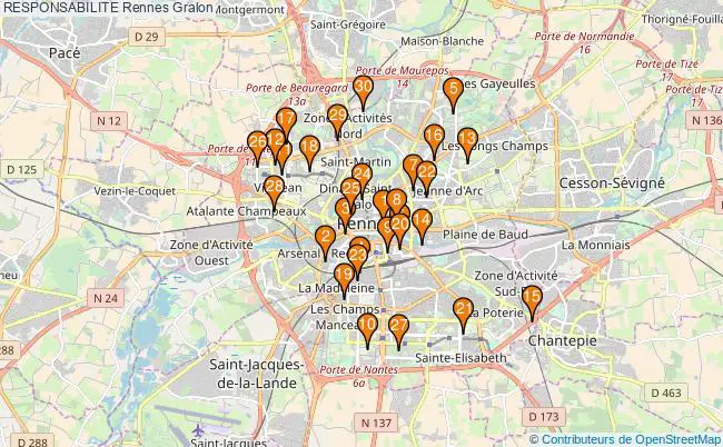 plan RESPONSABILITE Rennes Associations RESPONSABILITE Rennes : 56 associations