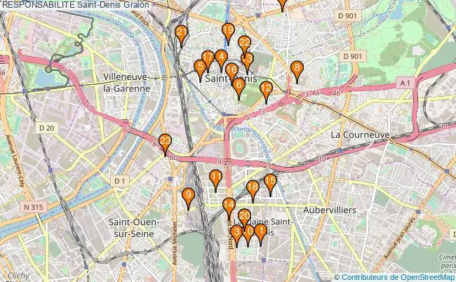 plan RESPONSABILITE Saint-Denis Associations RESPONSABILITE Saint-Denis : 32 associations