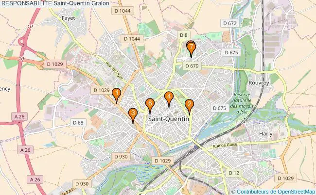 plan RESPONSABILITE Saint-Quentin Associations RESPONSABILITE Saint-Quentin : 7 associations