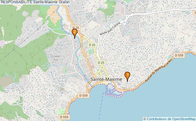 plan RESPONSABILITE Sainte-Maxime Associations RESPONSABILITE Sainte-Maxime : 3 associations