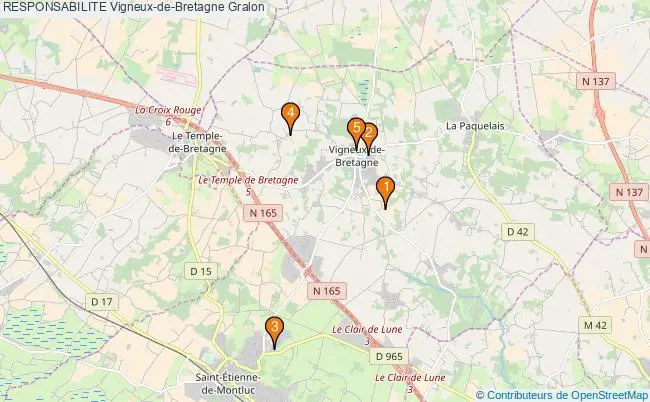 plan RESPONSABILITE Vigneux-de-Bretagne Associations RESPONSABILITE Vigneux-de-Bretagne : 5 associations