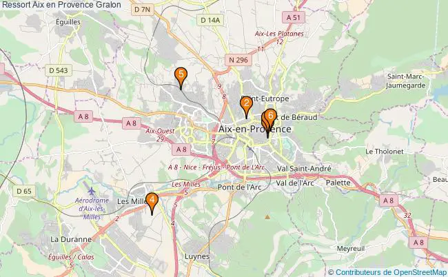 plan Ressort Aix en Provence Associations Ressort Aix en Provence : 10 associations