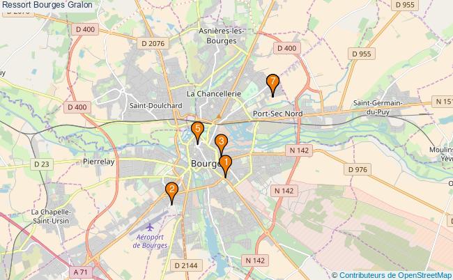 plan Ressort Bourges Associations Ressort Bourges : 8 associations