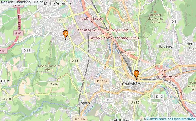plan Ressort Chambéry Associations Ressort Chambéry : 2 associations