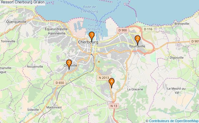 plan Ressort Cherbourg Associations Ressort Cherbourg : 4 associations