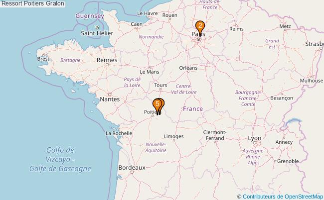 plan Ressort Poitiers Associations Ressort Poitiers : 5 associations