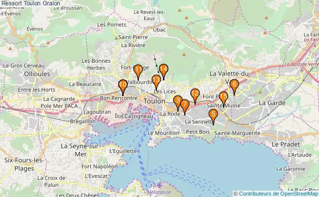 plan Ressort Toulon Associations Ressort Toulon : 16 associations