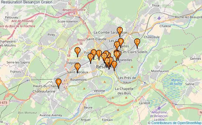 plan Restauration Besançon Associations Restauration Besançon : 29 associations