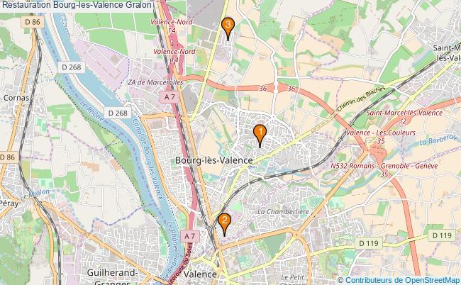 plan Restauration Bourg-les-Valence Associations Restauration Bourg-les-Valence : 4 associations