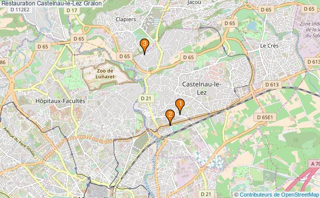 plan Restauration Castelnau-le-Lez Associations Restauration Castelnau-le-Lez : 4 associations