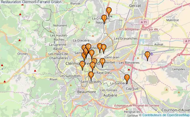plan Restauration Clermont-Ferrand Associations Restauration Clermont-Ferrand : 26 associations