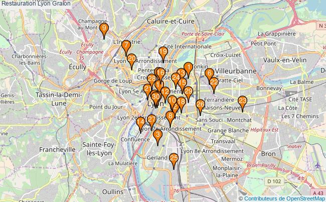 plan Restauration Lyon Associations Restauration Lyon : 105 associations