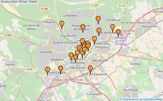 plan Restauration Nîmes Associations Restauration Nîmes : 34 associations