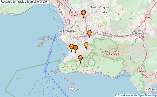 plan Restauration rapide Marseille Associations restauration rapide Marseille : 8 associations