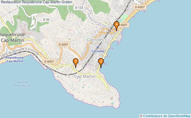 plan Restauration Roquebrune-Cap-Martin Associations Restauration Roquebrune-Cap-Martin : 4 associations