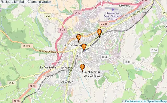 plan Restauration Saint-Chamond Associations Restauration Saint-Chamond : 7 associations