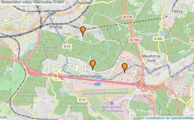 plan Restauration Vélizy-Villacoublay Associations Restauration Vélizy-Villacoublay : 4 associations