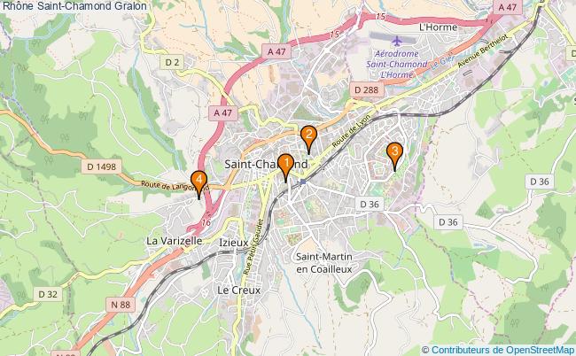 plan Rhône Saint-Chamond Associations Rhône Saint-Chamond : 4 associations