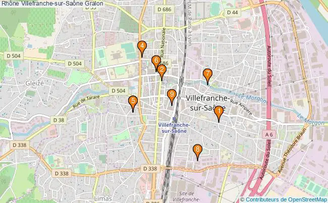 plan Rhône Villefranche-sur-Saône Associations Rhône Villefranche-sur-Saône : 9 associations