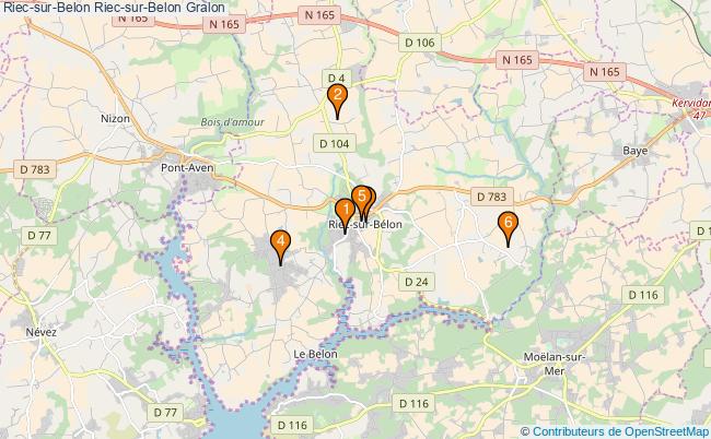 plan Riec-sur-Belon Riec-sur-Belon Associations Riec-sur-Belon Riec-sur-Belon : 6 associations