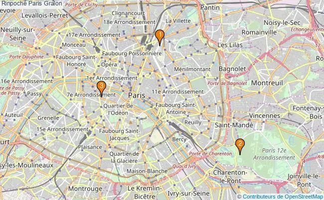 plan Rinpoché Paris Associations Rinpoché Paris : 3 associations