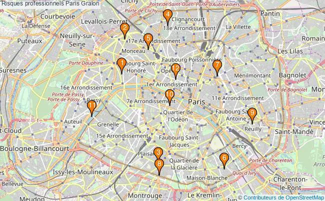plan Risques professionnels Paris Associations risques professionnels Paris : 11 associations