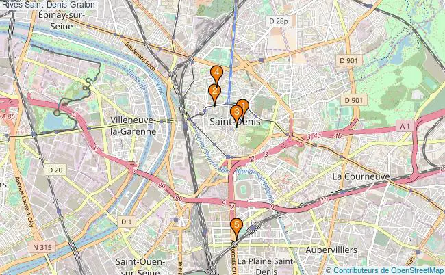 plan Rives Saint-Denis Associations Rives Saint-Denis : 7 associations